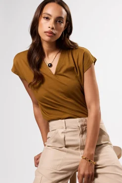 V Neck Solid Tee