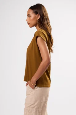 V Neck Solid Tee