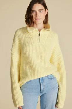 Veronique Chunky Half Zip Pullover Sweater