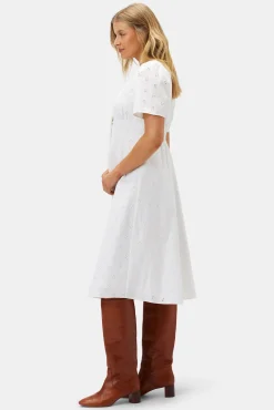 Violette Organic Cotton Eyelet Dress