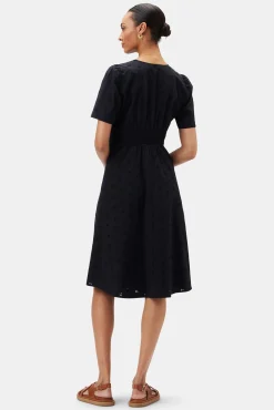 Violette Organic Cotton Eyelet Dress