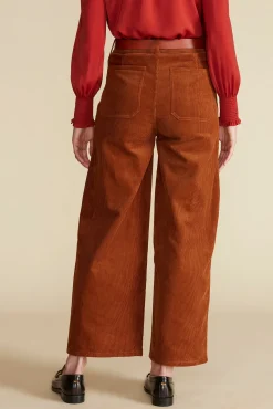 Wide Leg Utility Corduroy Pant