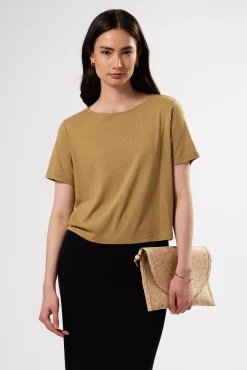 Yvette Silk Knit Tee