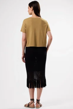 Yvette Silk Knit Tee